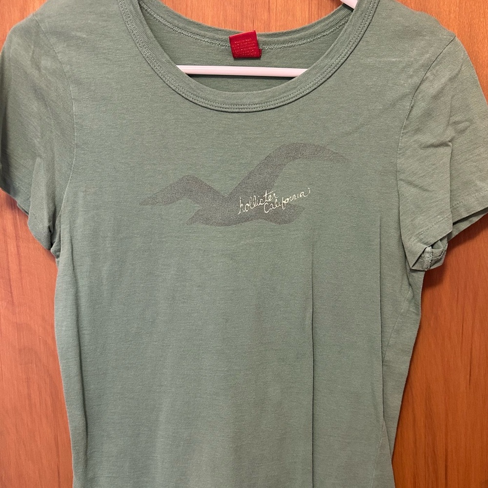 Hollister Olive Green Short Sleeve Tee